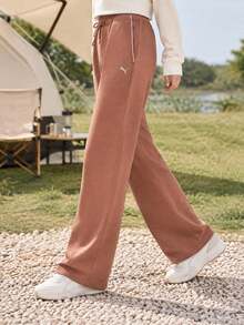 Puma Women's Long Pants RACE-AHEAD-SWEATPANT-W Soft Comfortable Casual Everyday Pants 636176-90 - Brown - View 3