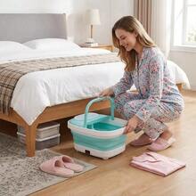 1 Set Faltbares Blasen-Fußbad 40x30x22 cm, Fuß-Spa Massager Fußpflege-Maschine zur Stresslinderung & Familiengebrauch - A - Übersicht 5