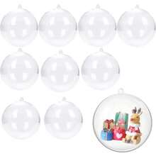 10pcs Transparent Fillable Heart/Round/Star Shaped Pendants, Clear Heart Decorations, Suitable For Handmade DIY Crafts, Valentine's Day Wedding Party Decor, Fillable Craft Heart Decorations - 10 Pack - View 19