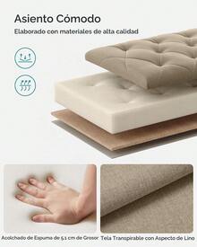 Storage Benches & Ottomans - Beige - View 5