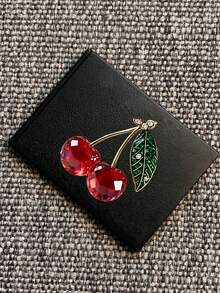 Crystal Cherry Print Card Holder, SIM Card Pin Slot, Comes With SIM Card Pin. Cherry Print Portable SIM Card Storage Box, Phone Card Holder, SIM Card And SD Card Storage Box, Travel Storage Box, Compact And Lightweight, Suitable For Smartphones, Tablets And Other Devices, Can Store SIM Cards/SIM Card Pins, Ideal For Storing Backup SIM Cards When Changing Phone Numbers, Also A Great Gift. Suitable For Back To School Season, Back To School Season, Teacher's Day. - Multicolor - View 18