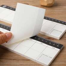 Ruler Edge Weekly Planner Memo Pad, Tear-Off Page Memo, Daily Schedule Task List, Office School Stationery - one-size - View 3