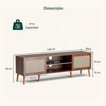 Television Stands & Entertainment Centers - Brown - View 2