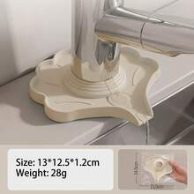 1pc-Faucet Drip Pad, Silicone Splash Guard, Kitchen Countertop Non-Slip Quick-Dry Mat, Sink Protector, Bathroom Laundry Room Universal, Cat/Bow/Shell Beige Optional, Non-Slip Quick-Dry Sink Protector, Tools & Home Improvement Kitchen & Bath, Kitchen Facilities.Kitchen Sink Accessories. - Multicolor - View 10