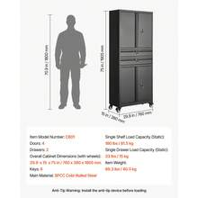 Tool Chests & Cabinets - 760 X 380 X 1905mm - View 11