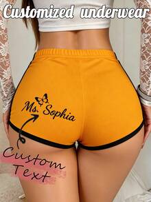 Customizable Women's Home Shorts - Customizable Shorts, Can Be Given As A Personalized Gift To Wife, Family, Friends Or Best Friends - Multicolor - View 1