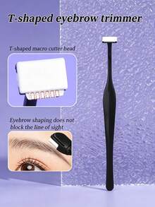 3pcs Eyebrow Trimmer Set, Stainless Steel Blade Precise Eyebrow Shaping, Portable Facial Hair Razor With Protective Cap, Makeup Skincare Tool, Suitable For Beginners - Multicolor - View 14