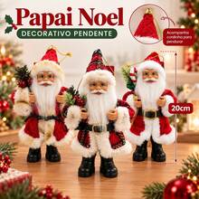 Papai Noel Enfeite Decoração Pendente Natal 20cm Tuut - 1PC - Visão 3