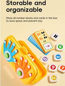 Preschool Math Learning Toy Finger Counting Hands, Montessori Number Counting Blocks, Addition Subtraction Math Game, Kindergarten Classroom Must Haves, Toddler Learning Activities For 3 4 5 Year Old - Clear - View 11