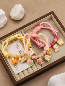 1-Piece Braided Necklace With Cute Charms (Cake, Moon, Rainbow, Etc.)-Pet Necklace Suitable For Kittens And Puppies - Multicolor - View 5