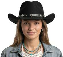 Rubies Adult Black Cowboy Hat, Western Style Costume Accessory With Wide Brim And Decorative Ribbon, Ideal For Carnival And Parties - Black - View 2