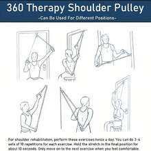 Shoulder Pulley, Shoulder Trainer - Rope Pull Arm Trainer For Strength And Muscle Conditioning - Multicolor - View 6