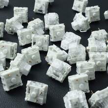 3-Pin Dustproof Hot Swappable White Mechanical Keyboard Switches, 30/50/90 Pcs Available, DIY Custom Keyboard Replacement Parts - View 11