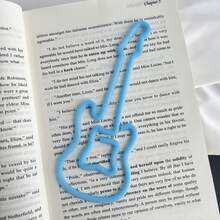 Pembatas Buku Klip Kertas Berbentuk Gitar Besar, Penanda Halaman Bertema Musik yang Lucu, Cocok untuk Buku, Perencana, dan Perlengkapan Kantor - Pembatas buku berbentuk gitar - View 11