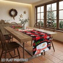 Satu Set Bendera Meja Panjang Motif Kepingan Salju Natal Cetak Datar 2D, Dekorasi Meja Makan Persegi Panjang, Cocok untuk Dapur, Rumah, Pertemuan Liburan, Dekorasi Pesta Makan Malam, Cetak Datar 2D - 16 - View 10
