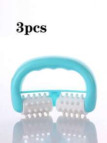 1pc Electroplated Roller Massager, Release And Cellulite Massage Roller Lymphatic Drainage Massager, Deep Tissue Muscle Massage Roller, Handheld Body Massage Tool For Legs, Shoulders And Back - Multicolor - View 29
