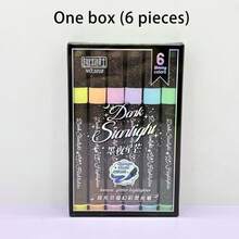 Set 12 Spidol Fluorescent Berkilau, Spidol untuk Menggambar, Menandai, Grafiti, dan Jurnal di Kantor, Ujung Lembut, Badan Segitiga, Tinta Cepat Kering, Warna Cerah, Aliran Tinta Halus, Desain Gaya Hitam, Cocok untuk Anotasi Catatan, Menggambar Kartu Ucapan, Melukis Seni, Ideal sebagai Hadiah Alat Tulis, Hadiah Liburan - Beraneka warna - View 10