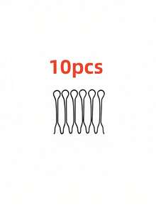 2/4/6/10pcs / 12pcs / 24pcs Seamless Minimalist Hair Clips, High Crown Essential, Invisible Hair Buckle, Create Princess Hairstyle, Suitable For Backcombing Bangs, Organizing Loose Hair, Voluminous Styling Hair Clip, Ideal For Daily Commute, Work, Date, Party - Black - View 10