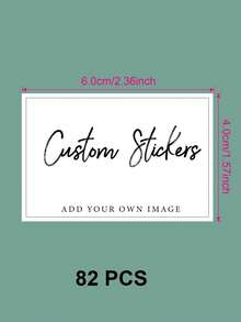 Custom Landscape Rectangular Stickers, Custom Logo Rectangle Stickers For Business Brand, Waterproof Labels, Customizable Photo Stickers, Wedding, Engagement, Birthday, Party Gift Tags, Supplies For Small Business - White-rectangular - View 20