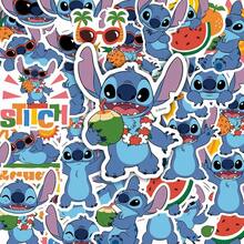 50PCS New Stitch Cartoon Series Printed Stickers, Notebook, Water Bottle, Luggage, Laptop, Cartoon Planner Decorative Stickers - Multicolor - View 5