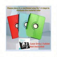 !No Camera Hole-Universal Lychee Texture Tablet Protective Case 360 Degree Rotation, Suitable For 10 Inch, 9 Inch And 10.1/10.5 Inch Devices, Compatible With Android System. - Multicolor - View 2