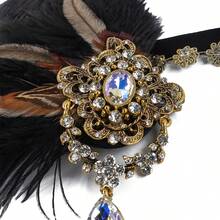 3件組 1920年代 Flapper Gatsby 風格服飾配件套裝 20年代復古珍珠項鍊 手套 水鑽 女款派對飾品 - HD6504 - 查看 4