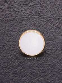 10pcs/Pack Premium Handmade Enamel Glazed Mirror Finish Metal Small Buttons For Shirts, Sweaters, Suits, Dresses, Coats, Shoes, Hats, Gift Boxes, Scarves, DIY Accessories - Multicolor - View 28