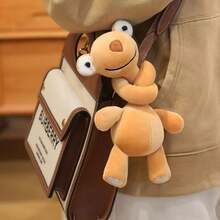 1Pc Funny Long Neck Plush Pendant Dachshund Sloth Stuffed Doll Backpack Decor Desk Ornament Cute Cartoon Gift Christmas Birthday Gift Random Style - Multicolor - View 4