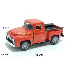 1pc Vintage Pickup Truck Toy, Realistic Alloy Model Truck Toy - Multicolor - View 7