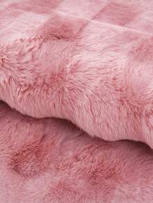 1pc Pink 3D French Bubble Plush Rectangular Rug, Fluffy Soft Floor Mat, Suitable For Bedroom Living Room, Comfortable Aesthetic Home Decor Carpet, Luxurious Soft Plush Rectangular Rug, Bedroom Living Room Home Decor, Bedroom Carpet, Carpet, Living Room Area Rug, Area Rug, Mat, Home Decor, New Year Decor, Winter Decor, Room Decor, Washable Carpet, Floor Decor - Pink - View 4