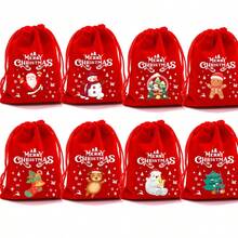 1pc Red Christmas Gift Bag, Christmas Candy & Snack Bag, Christmas Apple Packaging Bag - Multicolor - View 4