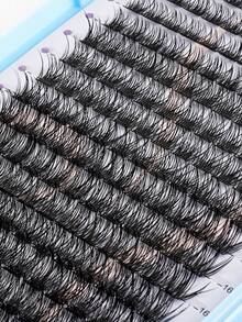 XISHIYO 640/544/384pcs D Curl Fluffy False Eyelashes Set, Dense Voluminous DIY Segmented False Eyelashes, Includes Tools, Enlarges Eyes, Lightweight And Reusable, Large Capacity Single Cluster Eyelashes Set, Soft Natural Mixed Style Eyelashes - Multicolor - View 7
