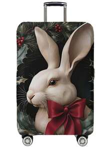 1pc Fits 18-32 Inch Suitcases Dust Cover, Rabbit Print Luggage Cover. Stretchable, Scratch-Proof & Dustproof, Stylish Decoration For Luggage - Multicolor - View 26