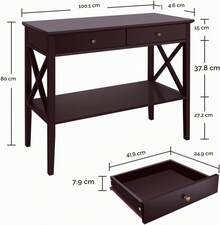 Sofa & Console Tables - Brown - View 5