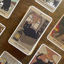 Cat Rule The World Tarot Cards, Mysterious Cat Cards For Beginners, 78 Cards, Divination Game, Gift For Cat Lovers, Party Interactive Game, Collector's Edition Card Deck, With Guide Manual - Multicolor - View 10