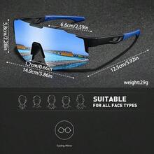 WSZ 3PCS Latest Sport Glasses Are Designed With Neutral One-Piece Lens Oversized Style And Are Essential Accessories For Various Outdoor Activities - Multicolor - View 12