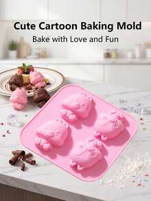 Squirrel Shaped Cake Mold, Can Make Chocolate, Candy, Cookies, Fondant, Gummy, Cake Decoration, Easy To Demold, Reusable Mold. - Multicolor - View 1