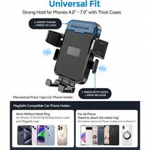 xnyocn In-Car Dual-Phone Cup Holder Navigation Mount Anti-Shake Car Phone Mount, Multi-Angle Adjustable With Cable Clamp, Suitable For All Types Of Commercial Vehicles - Black - View 8