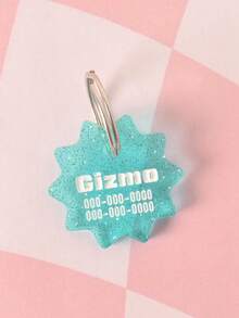 1pc Laser Engraved Customized Pet Shiny Jelly Color Pet Name Tag, Personalized Pet ID Tag, Pet Identity Plate, Pet Tag, A Personalized Small Gift For Family/Friends/Pets - Pet Tag - View 7