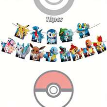 BUTTBILL Pet Spirit Theme 2 Cartoon BKM Birthday Party Backdrop, Happy Atmosphere Photo Wall, Celebration Decoration - Multicolor - View 15