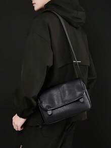 1pc Minimalist Shoulder Bag Men's Crossbody Large Backpack - Korean Style Crossbody Bag Men's - Casual Large Capacity Messenger Bag - Multicolor - View 8