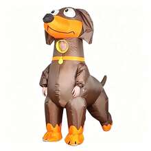 Trang phục chó bơm hơi unisex cho lễ hội, kỷ niệm, tiệc sinh nhật, Halloween, Giáng sinh - màu nâu - Xem 3
