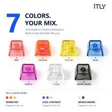 Mixed Transparent PC Keycap 30Pcs With DIY Sticker Sheet And KP08 2 In 1 Puller For MX Mechanical Keyboard Custom Build Gaming Office DIY Decoration Replacement Parts And Desktop Personalization - View 6