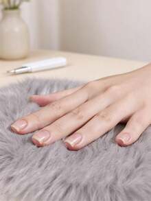 Heart-Shaped Round Plush Nail Art Desk Mat, Soft Plush Nail Support Pad, Fluffy Photography Background Prop, Suitable For Nail Salon Tabletop Decoration - Multicolor - View 2