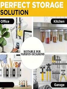 5/3/1rolls Magnetic Tape Roll, Adhesive, Suitable For Whiteboards And Refrigerator Organization - Set - View 5