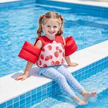 Children's Buoyancy Vest With Buoyancy Arm Wings, Cute Cartoon Print Children's Floating Vest, Suitable For Beach, Pool And Water Sports - Multicolor - View 1