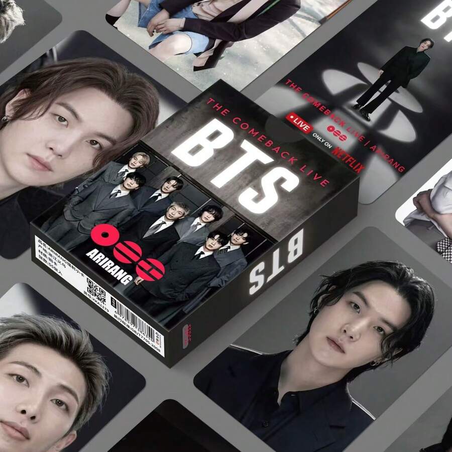 Zojirushi 55 قطعة بطاقات صور LOMO قابلة للجمع من سلع نجوم K-POP BT Arirang - A - مشاهدة 1