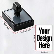 Large Self-Inking Rubber Stamp, Customizable Logo & Slogan Design, Multiple Sizes, Suitable For Halloween Gift Boxes, Holiday Packages And Handmade Party Supplies Marking - Black - View 21