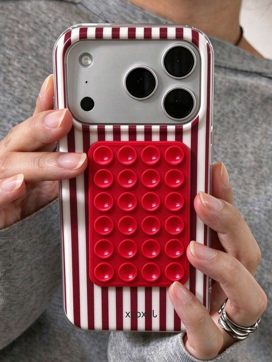 極簡配色吸附式手機殼，適用於 iPhone 18 17 Pro Max、18 17 Pro、17、16、14、13、12、15 Pro Max、14、15、16 Plus、14、15、13、12、11、16、17，極簡糖果色防震保護殼 - 酒紅色 - 查看 1