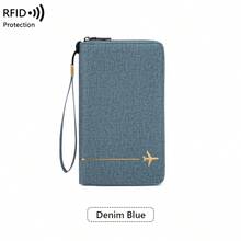 New RFID Anti-Theft Passport Holder Hollow Creative Airplane Passport Bag Multi-Function Fashion Portable Zipper Document Pouch - Multicolor - View 18